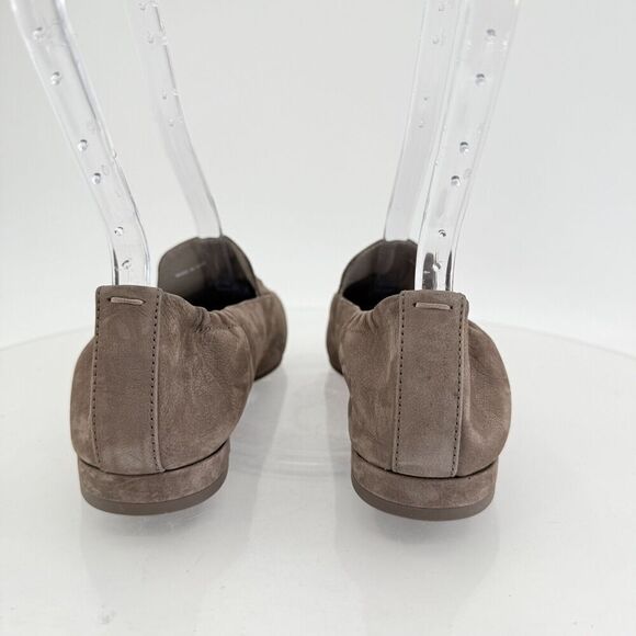 Eileen Fisher Sim Tumbled Nubuck Rye Taupe Suede Square Toe Loafer Flats Sz 8.5 - Picture 7 of 16